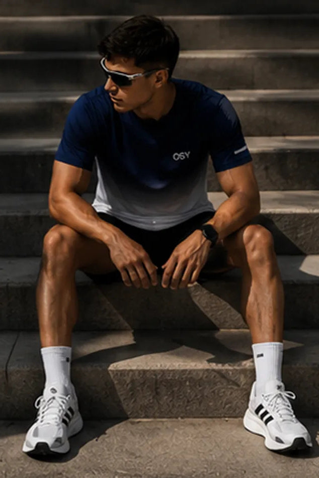 OSY Gradient Performance Tee - Midnight Mist