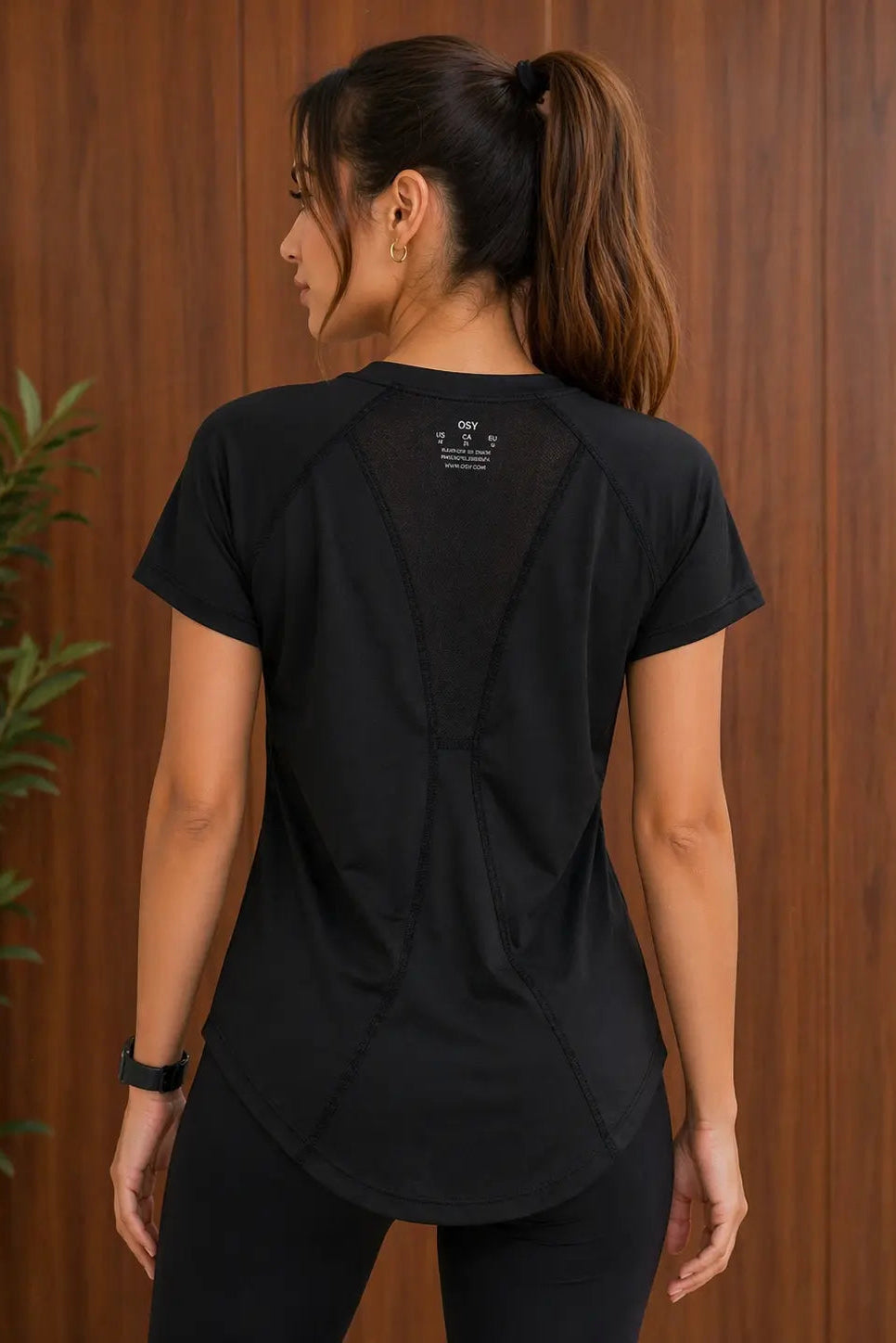 OSY Active Tee – Black