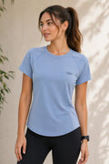 OSY Active Tee – Muted Blue