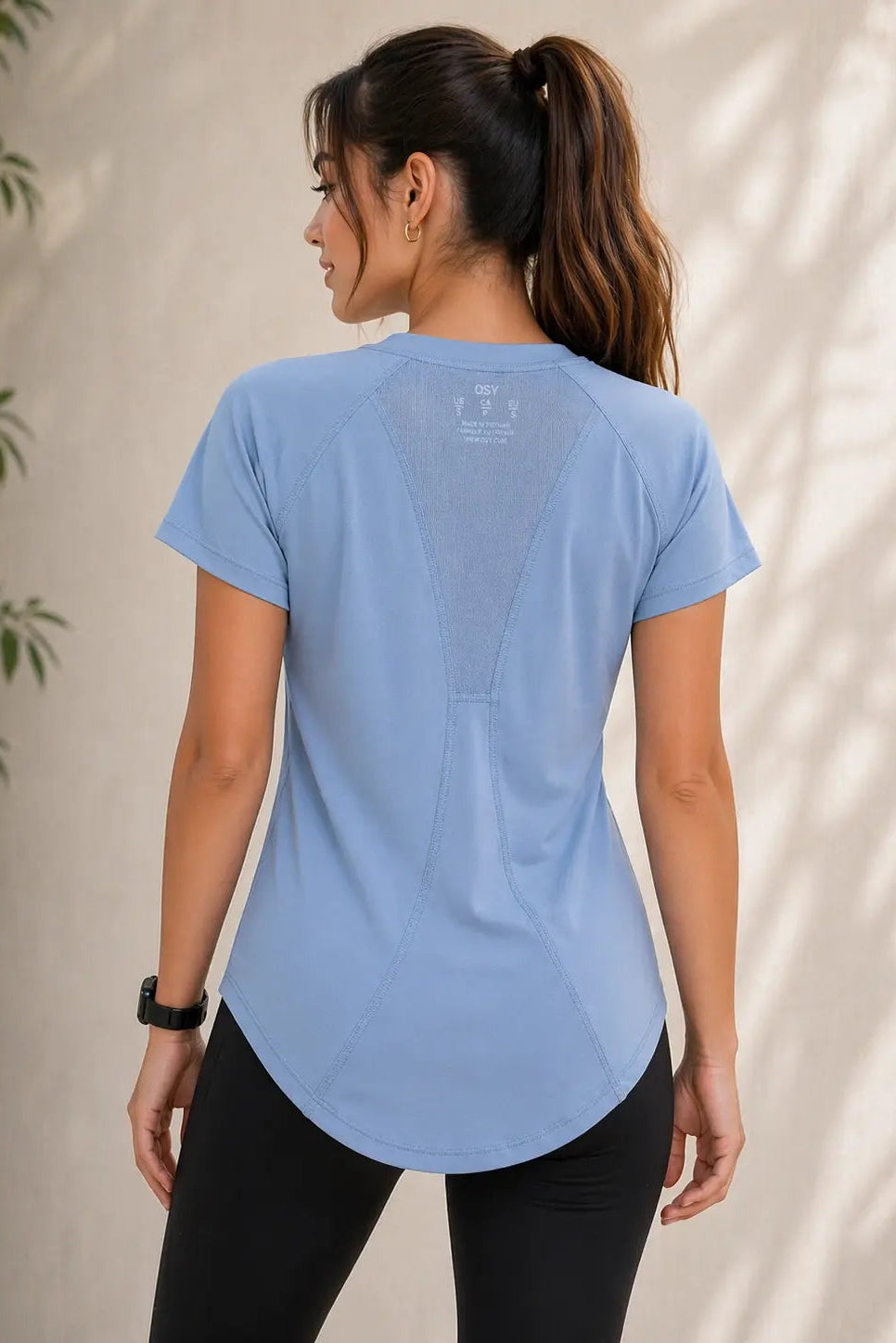 OSY Active Tee – Muted Blue
