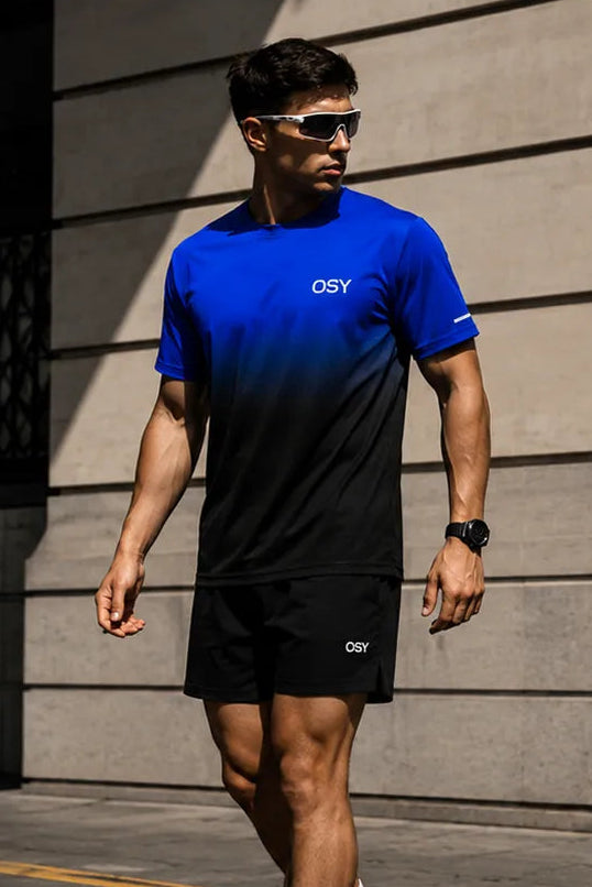 OSY Gradient Performance Tee - Cobalt Shadow