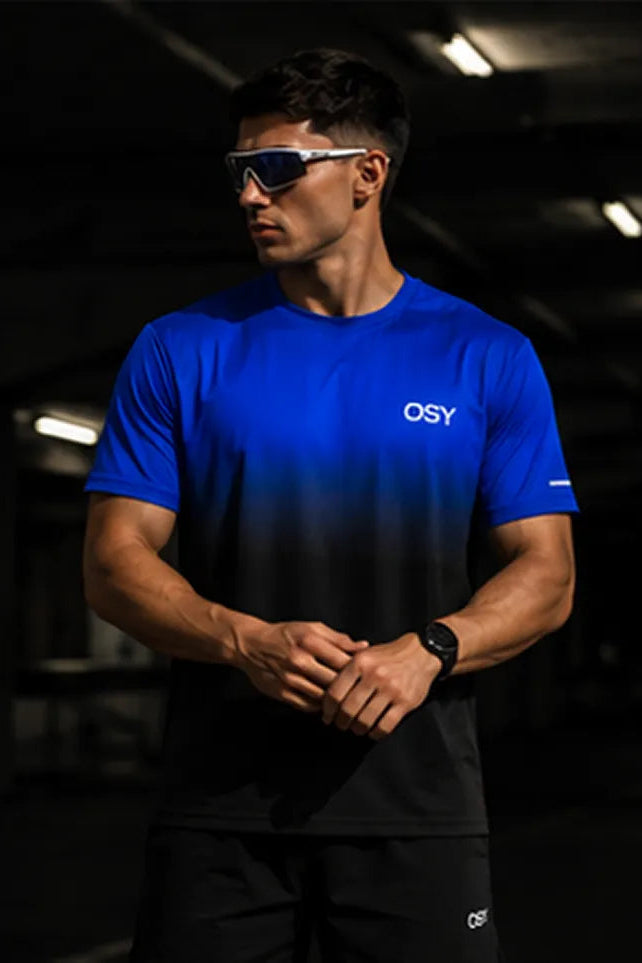 OSY Gradient Performance Tee - Cobalt Shadow