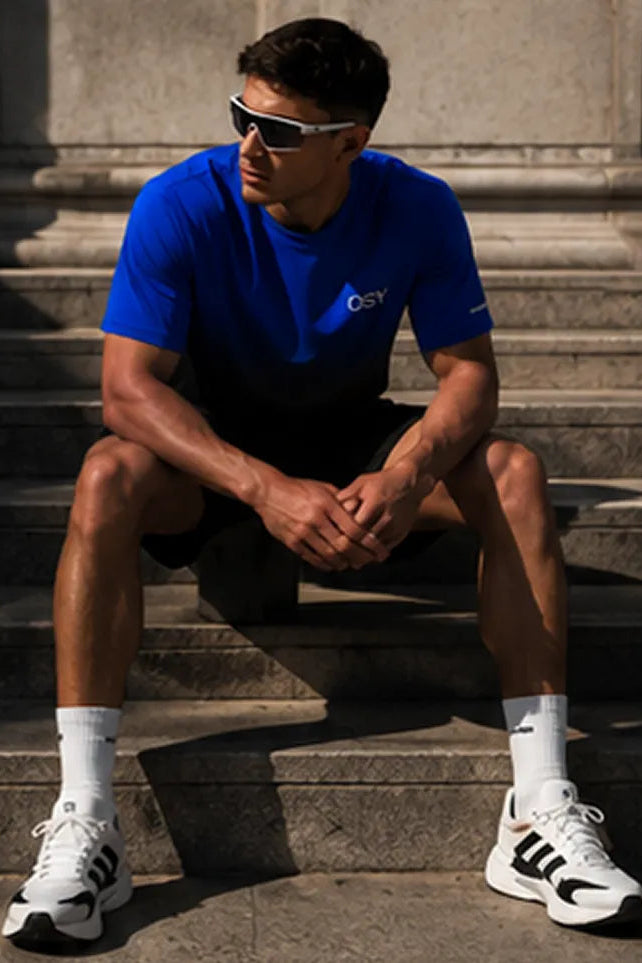 OSY Gradient Performance Tee - Cobalt Shadow