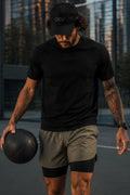 OSY Apex 2-in-1 Training Shorts - Storm Olive