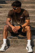 OSY Gradient Performance Tee - Mocha Fade