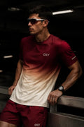 OSY Gradient Performance Tee - Burgundy Dusk