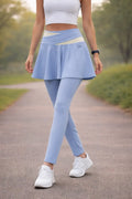 OSY Active Skirt Leggings – Sky Blue